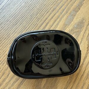 Tory Burch Black Patent Leather Pouch